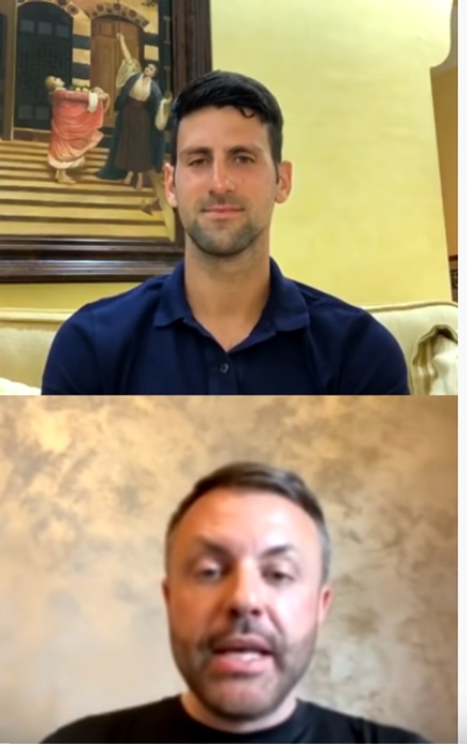 žarko ilić i novak đoković
