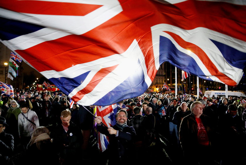 Brytyjczycy świętują wystąpienie Wielkiej Brytanii z Unii Europejskiej