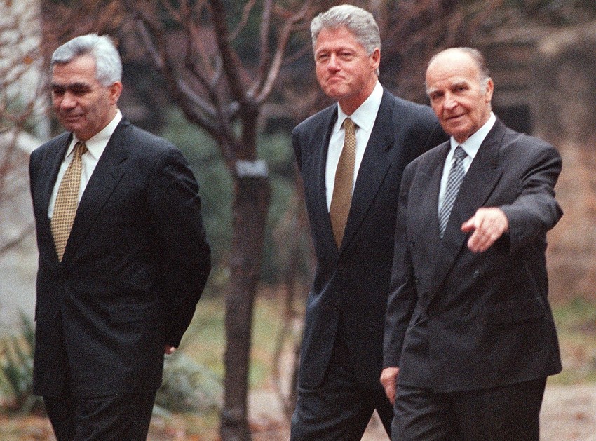 krajisnik bil klinton alija izetbegovic foto EPA Fehim Demir