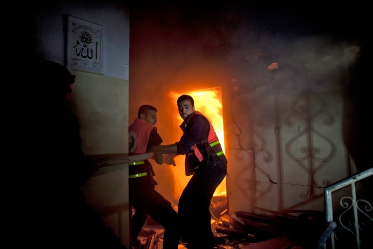 Zniszczenia w Strefie Gazy po izraelskim nalocie