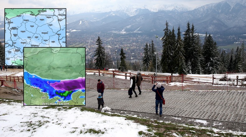 Na horyzoncie śnieg i mróz. Zacznie się już w przyszłym tygodniu (mapy: wxcharts.com/meteologix.com)