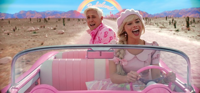 Margo Robi i Rajan Gozling u filmu "Barbi"