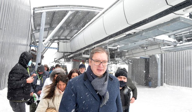 Aleksandar Vučić na otvaranju zlatiborske gondole