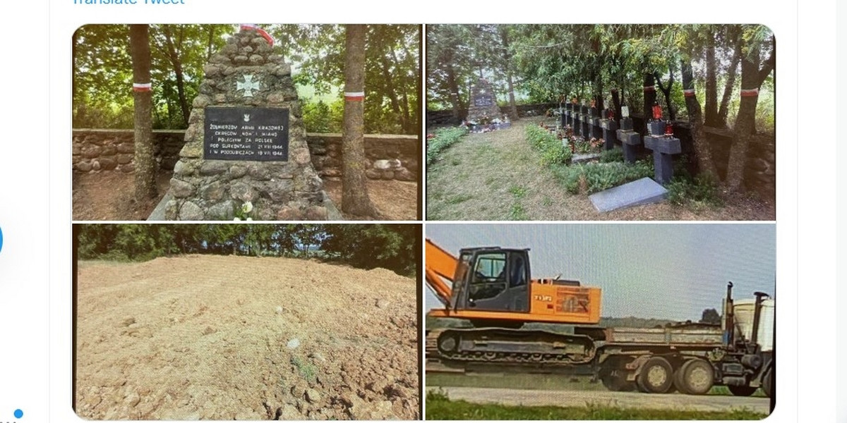 Zniszczyli cmentarz żołnierzy AK na Białorusi. 