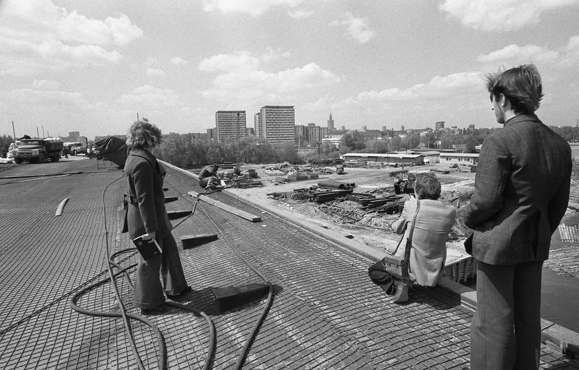 1974 rok. Budowa Trasy Łazienkowskiej