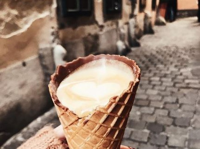 Kafa u kornetu