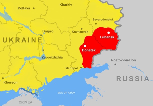 Obwód doniecki ługański, Ukraina