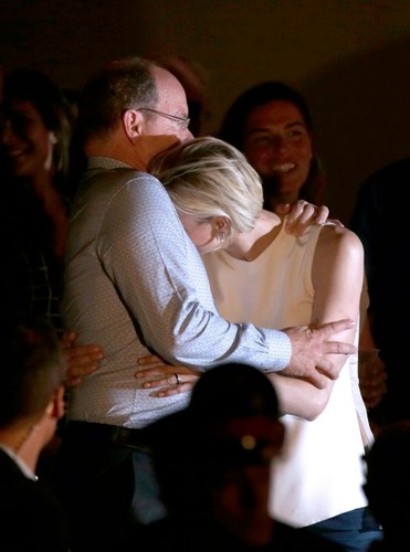 Książę Albert II i księżna Charlene