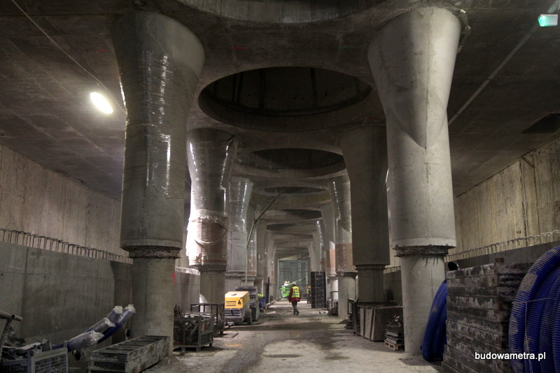 Zaglądamy na budowę najgłębszej stacji II linii metra, czyli Nowy Świat – Uniwersytet