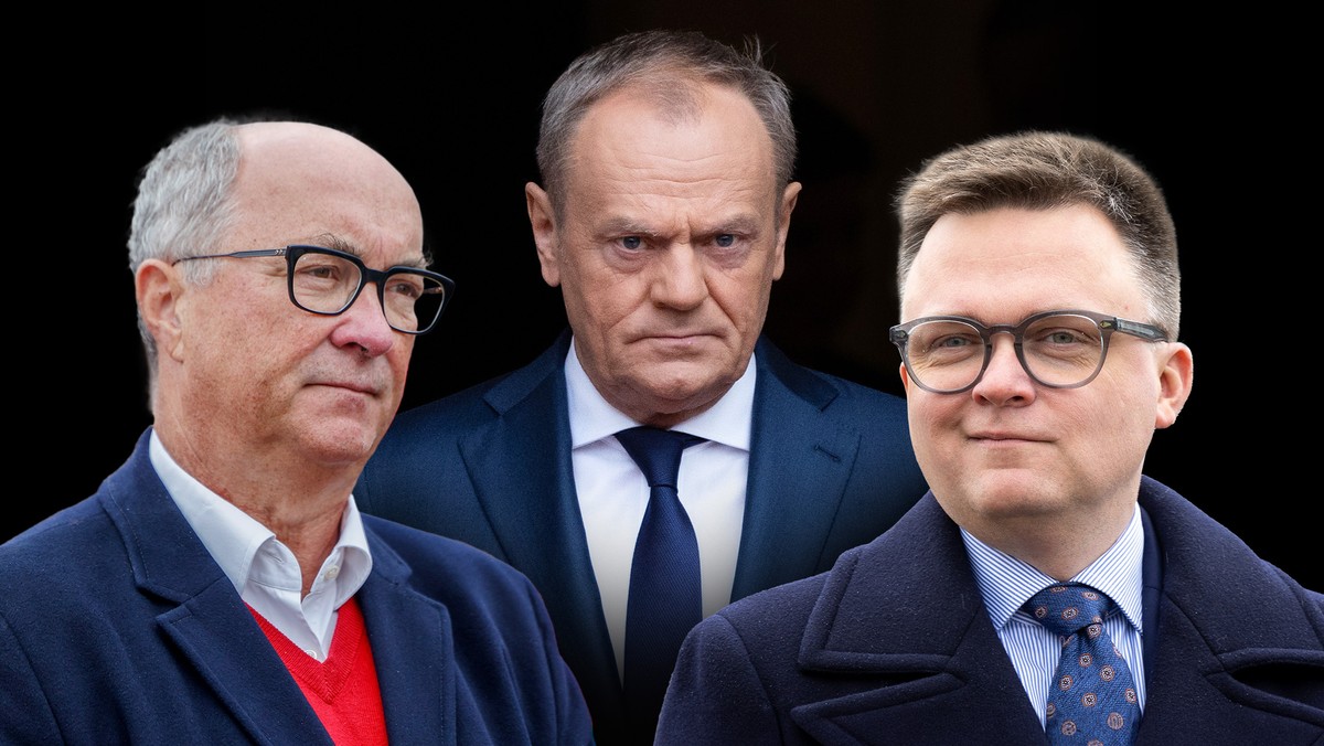 Koalicja marzeń? Włodzimierz Czarzasty, Donald Tusk i Szymon Hołownia.