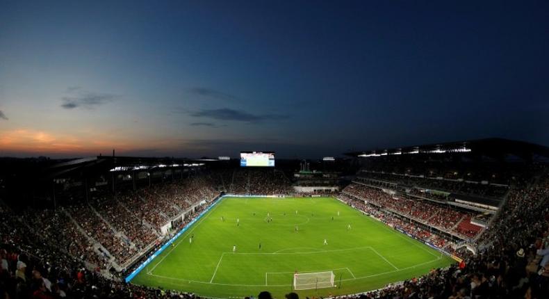 A general view of Audi Field , the home stadium for the DC United, in Washington, DC