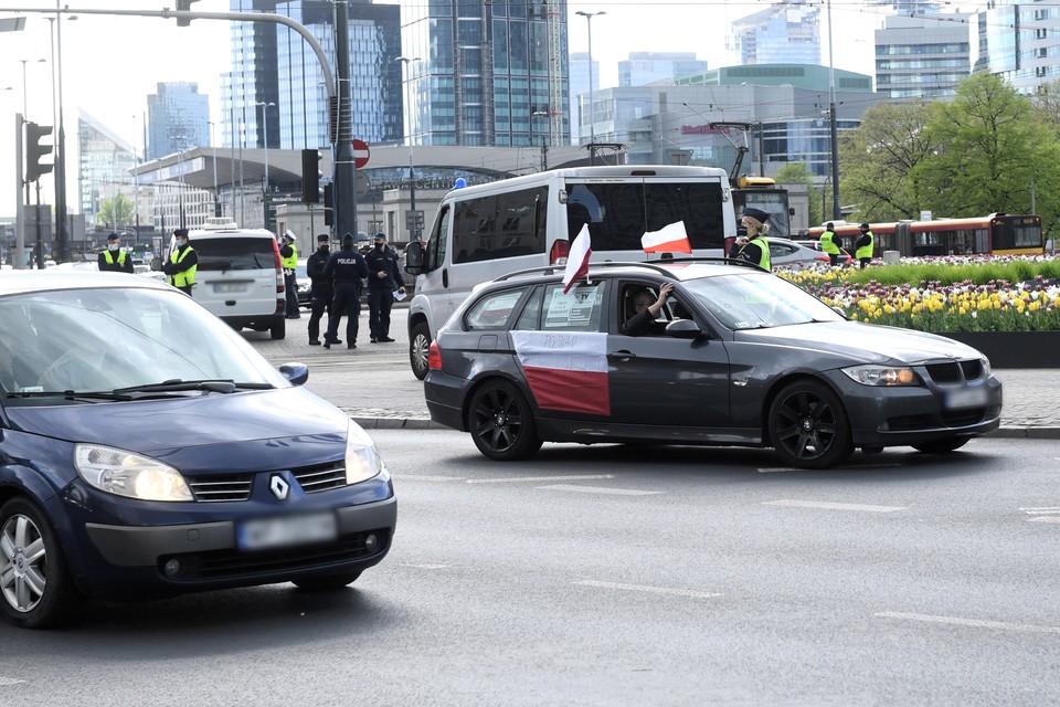 Warszawa: protest przedsiębiorców