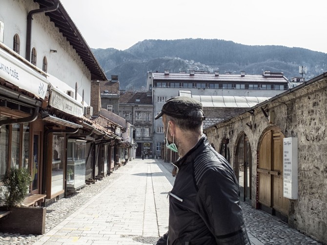 Sarajevo na početku epidemije