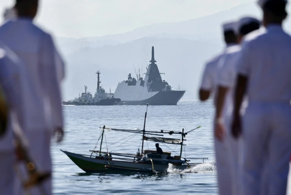 Japanska fregata "JS Noširo" u pomorskoj bazi u Subiku, Filipini, 26. marta 2025.