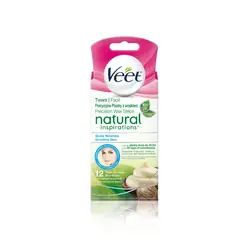 Veet Natural Inspirations Plastry z woskiem do depilacji twarzy Maslo Shea