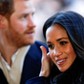 Britain's Prince Harry and his fiancee Meghan Markle arrive at an event in Nottingham