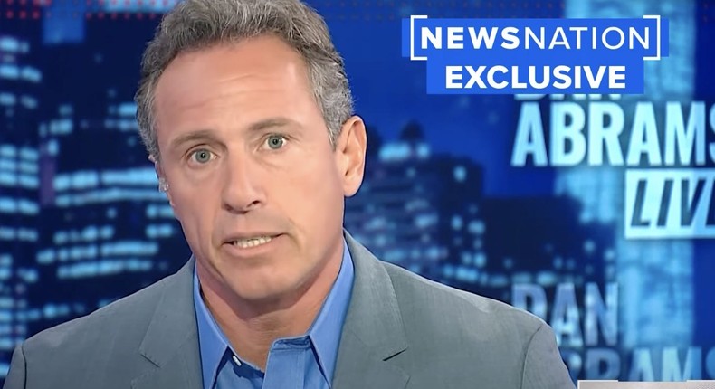 Chris Cuomo said on a podcast episode Wednesday he was going to kill everybody including myself after CNN firing.NewsNation/YouTube