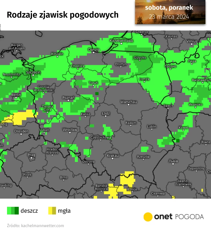 W nocy nadal ma padać i to w wielu regionach