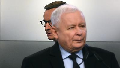 Prezes PiS Jarosław Kaczyński i premier Mateusz Morawiecki