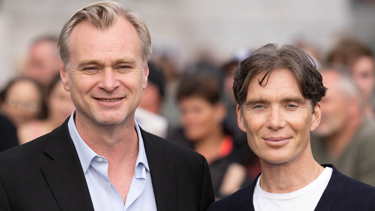 Reżyser Christopher Nolan i aktor Cillian Murphy, który wcielił się w tytułowego Oppenheimera.