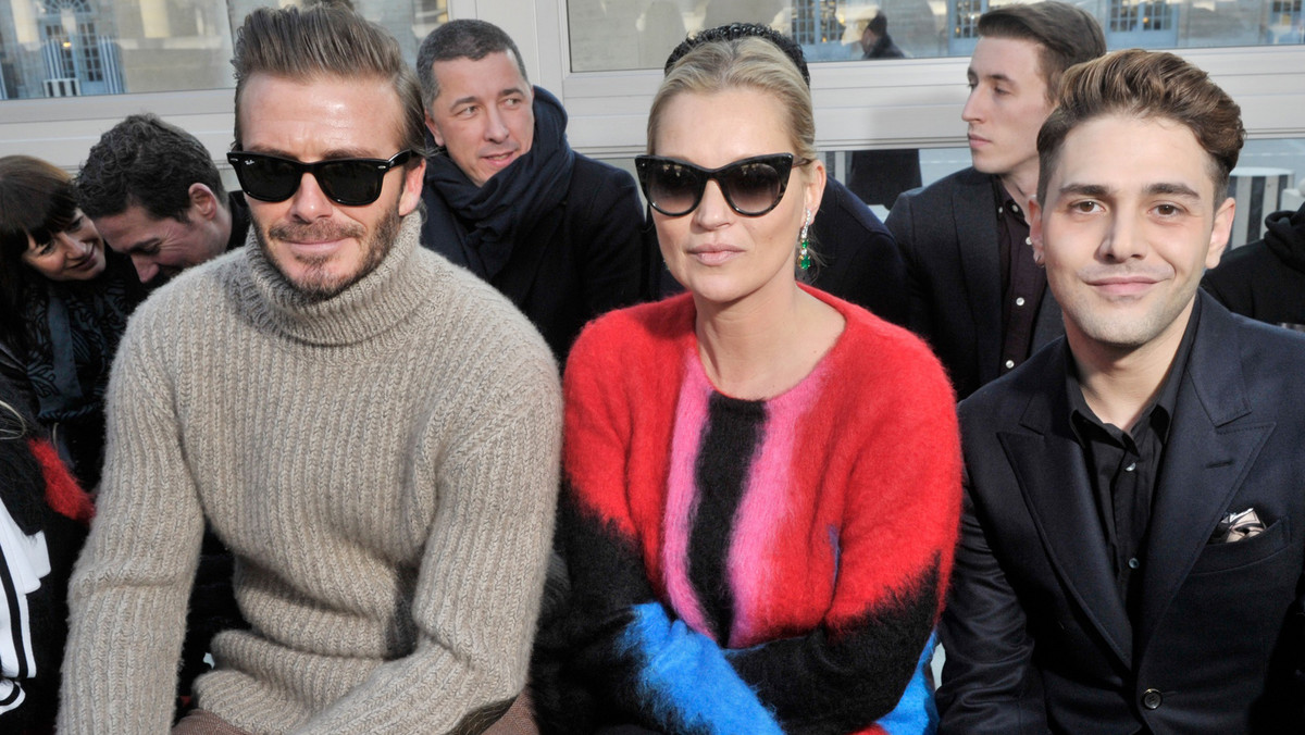 David Beckham, Kate Moss i Xavier Dolan na Paris Fashion Week 2017
