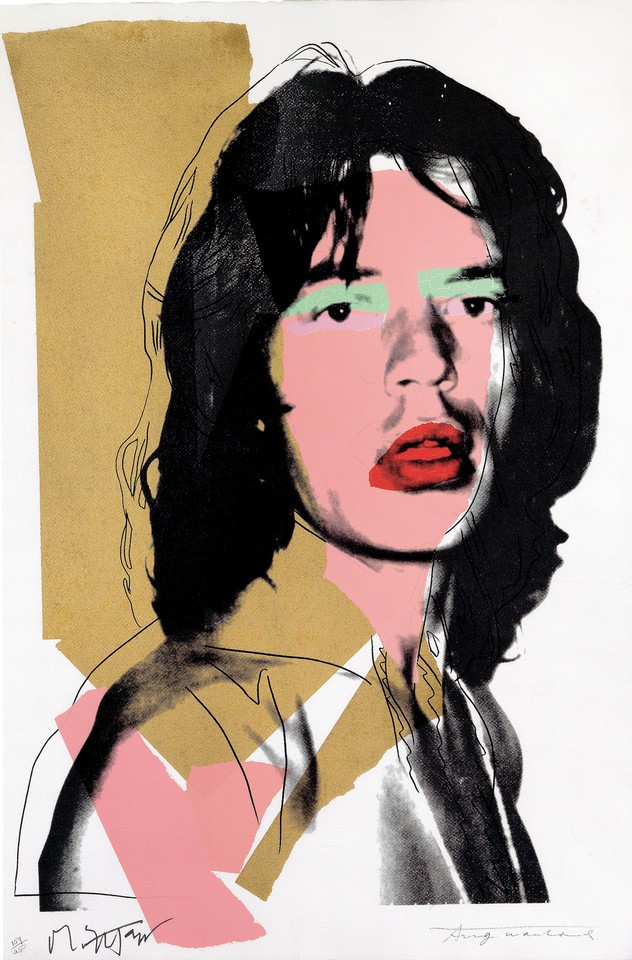 Andy Warhol, Mick Jagger, sitodruk