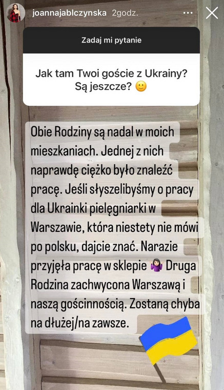 Joanna Jabłczyńska na Instagramie