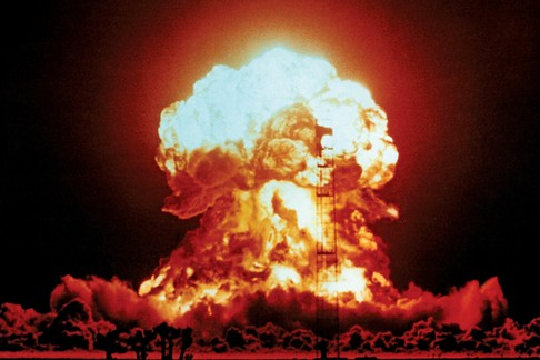 View of the Badger nuclear explosion