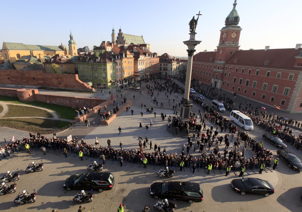 WARSZAWA KATASTROFA SAMOLOTU UROCZYSTOŚCI POGRZEBOWE KONDUKT