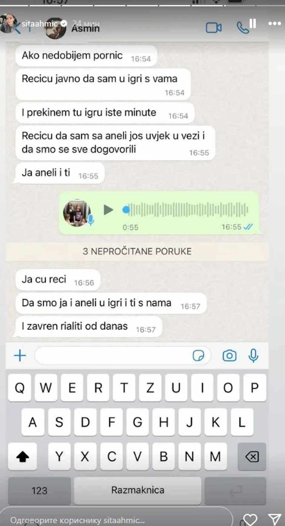 Prepiska Aneli i Asmina