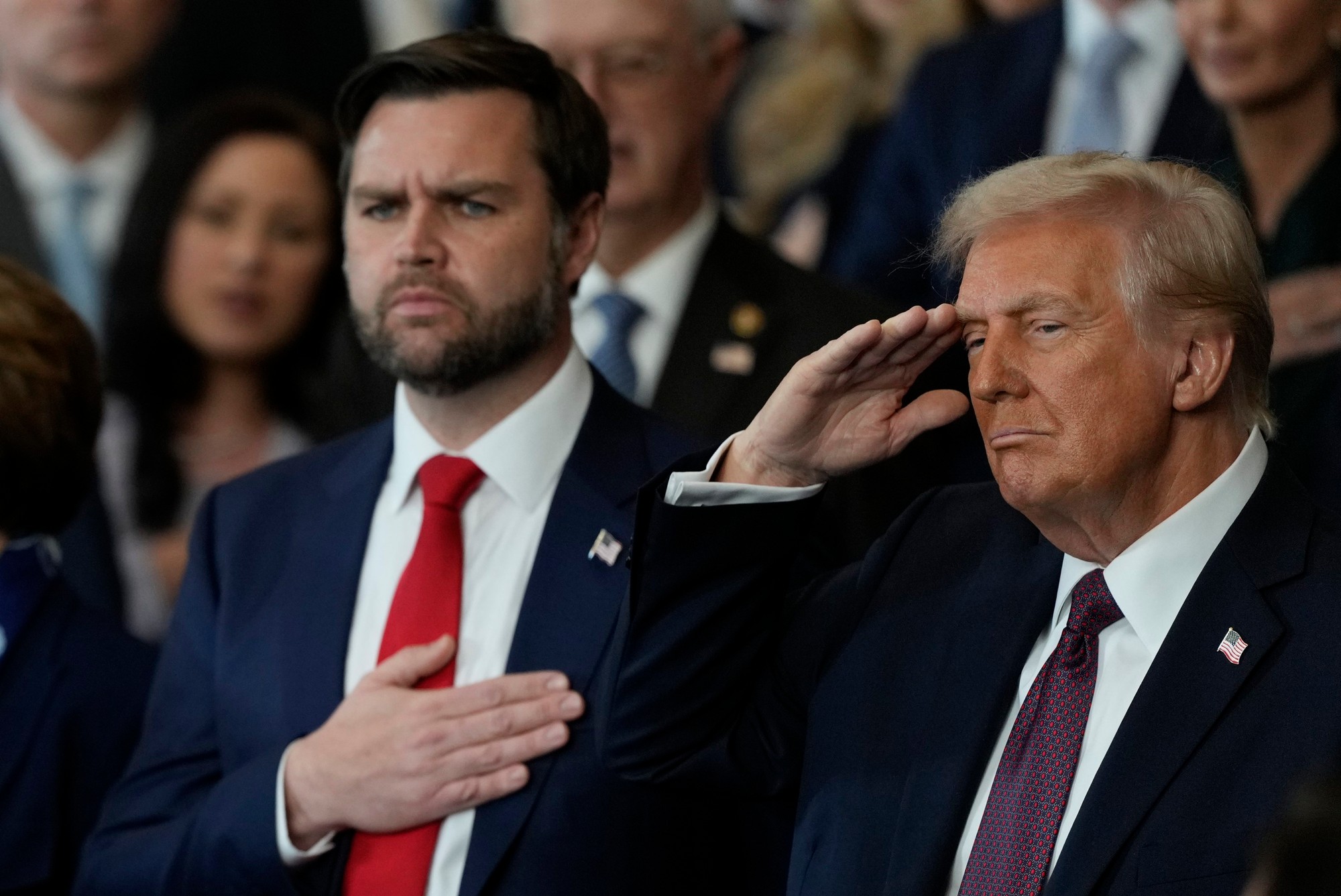 Americký prezident Donald Trump so svojim viceprezidentom JD Vanceom.