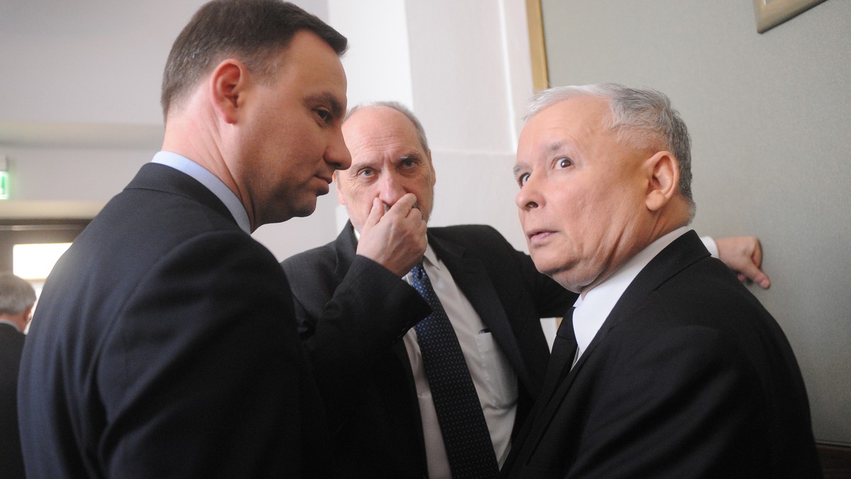 Antoni Macierewicz, Andrzej Duda, Jarosław Kaczyński