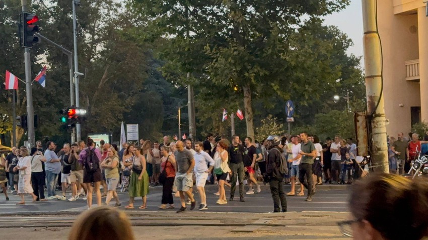 Protest ispred Pravnog fakulteta