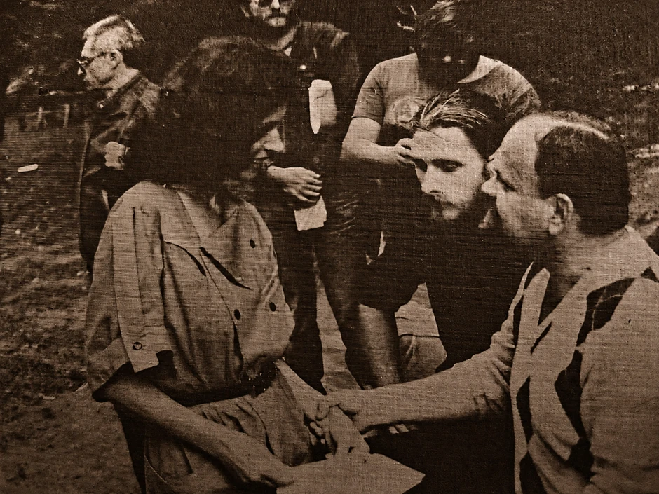 Dušan M Knežević u društvu sa Abdulahom Sidranom i Katalin Ladik,  20 Brankovo kolo, Stražilovo, 1991