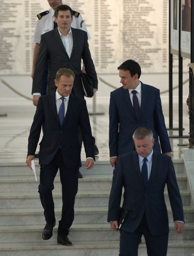 Premier Donald Tusk tłumaczył się z afery podsłuchowej