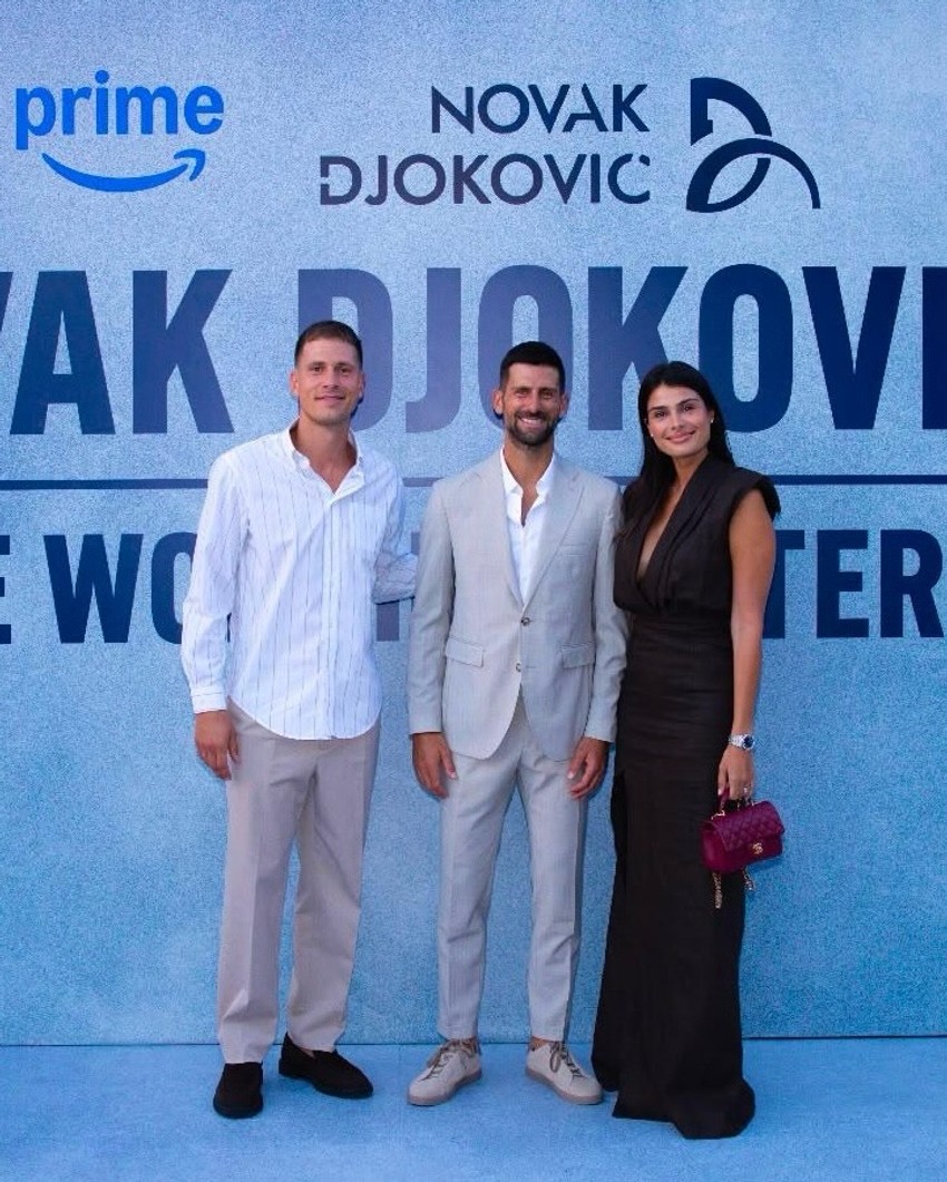 Mina i Nemanja sa Đokovićem