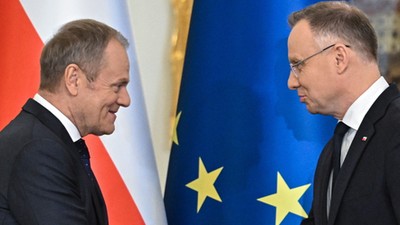 Donald Tusk i Andrzej Duda