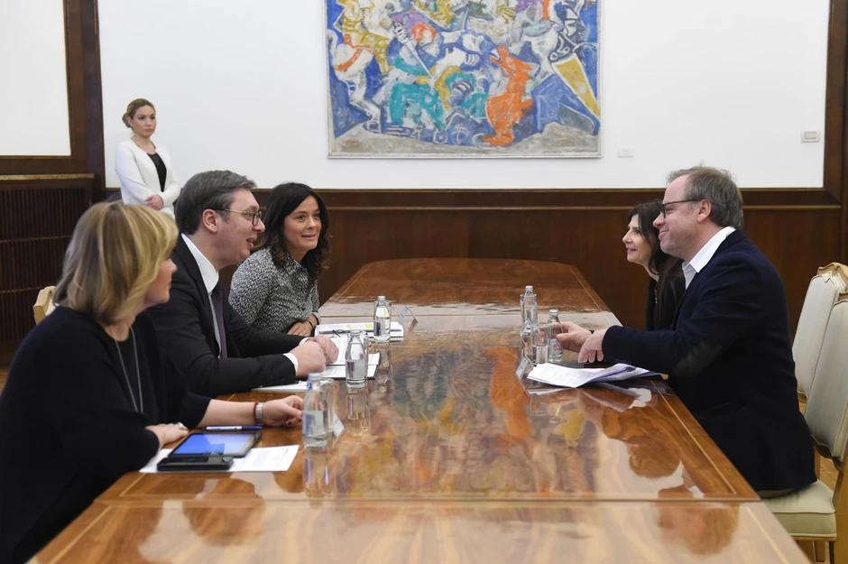 Aleksandar Vučić sa generalnim sekretarom RSF 