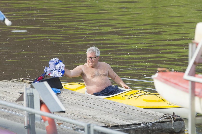 Ryszard Czarnecki w kajaku