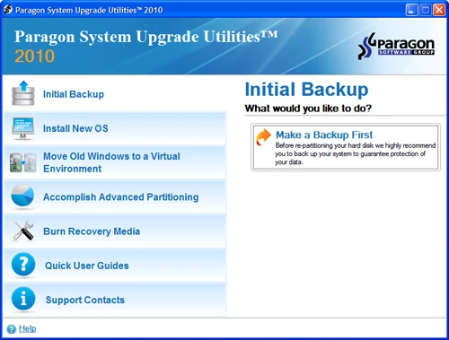 Paragon System Upgrade Utilities 2010