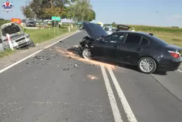 Kierowca BMW doprowadził do zderzenia czterech samochodów