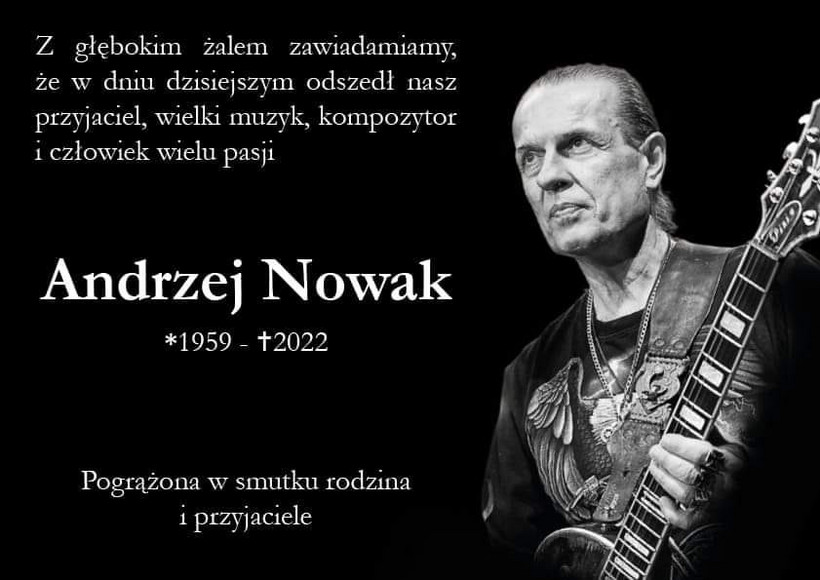 Andrzej Nowak zmarł 4 stycznia w wieku 62 lat.