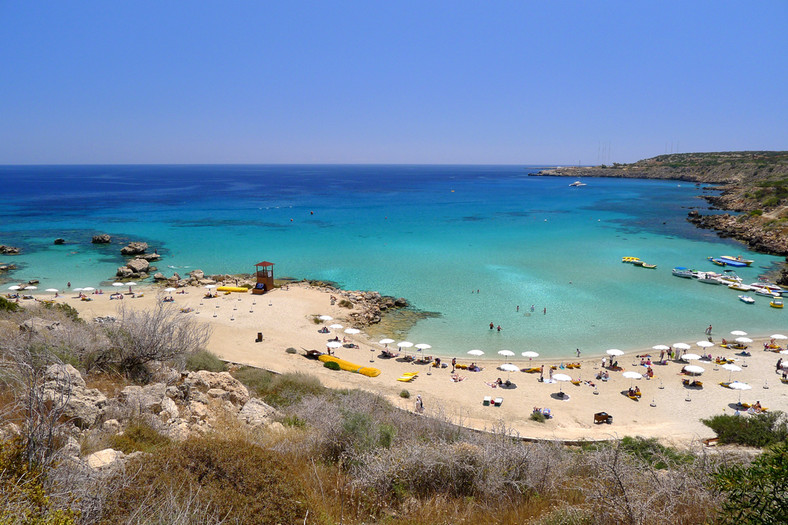 Cypr, plaża Konnos