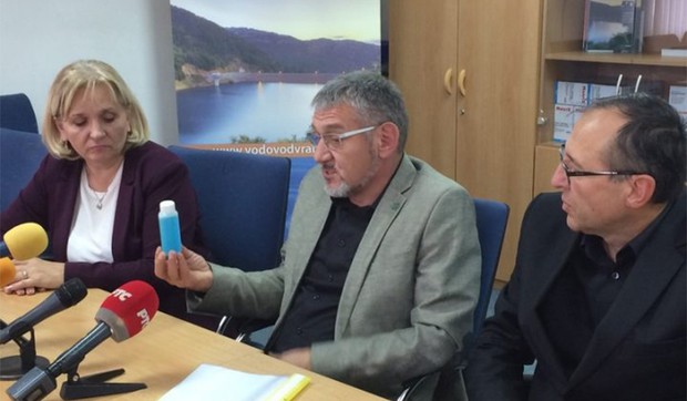 Vranje, direktor "Vodovoda" Goran Đorđević, plava voda