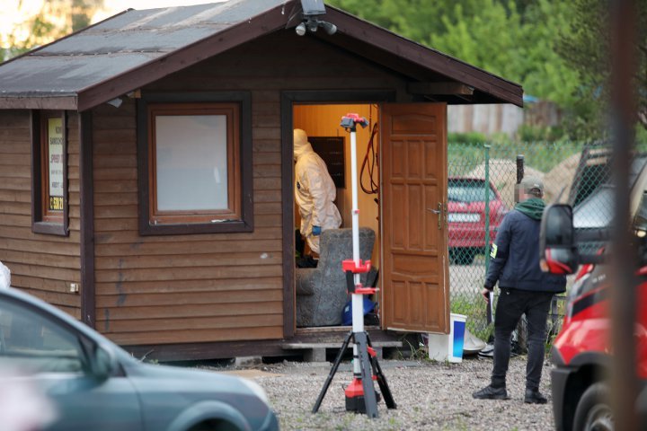 Makabryczna zbrodnia w jednym z komisów samochodowych przy ul. Lubelskiej w Olsztynie 