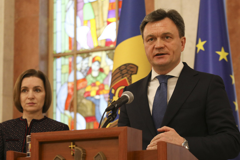 Maia Sandu, prezydent Mołdawii i Dorin Recean, premier kraju.