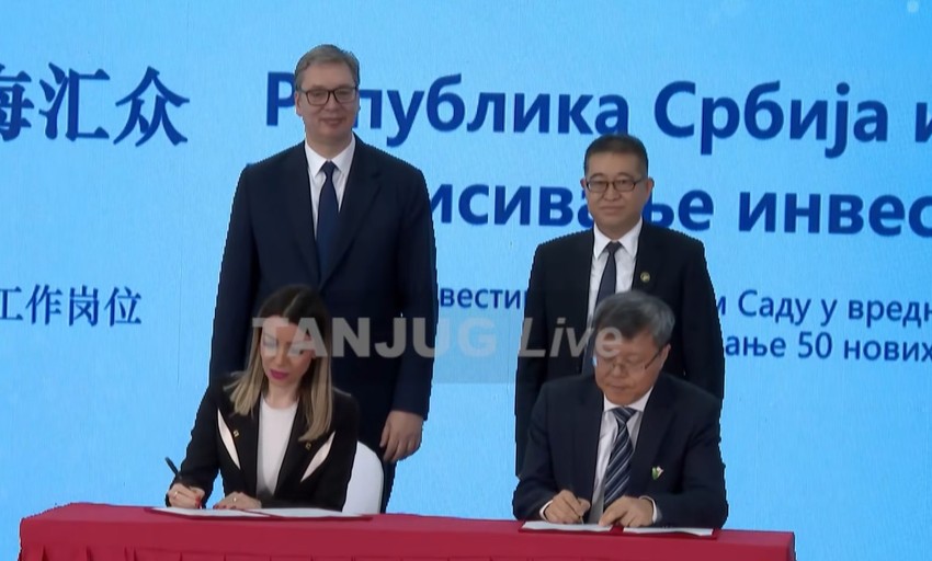 Potpisivanje sporazuma u Kini za nova radna mesta u Novom Sadu