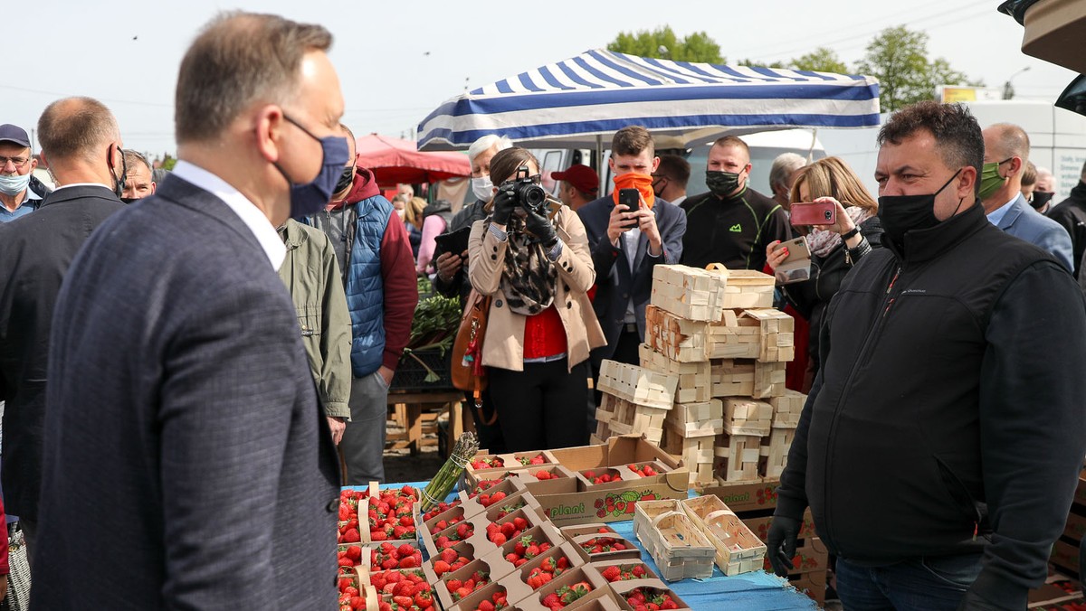 Garwolin: Andrzej Duda zapytany przez mieszkańca o podwyżki