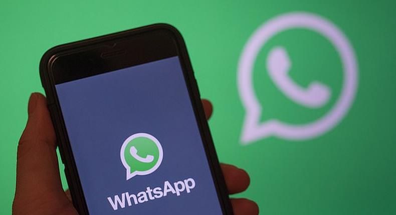 A WhatsApp screen used to illustrate the story