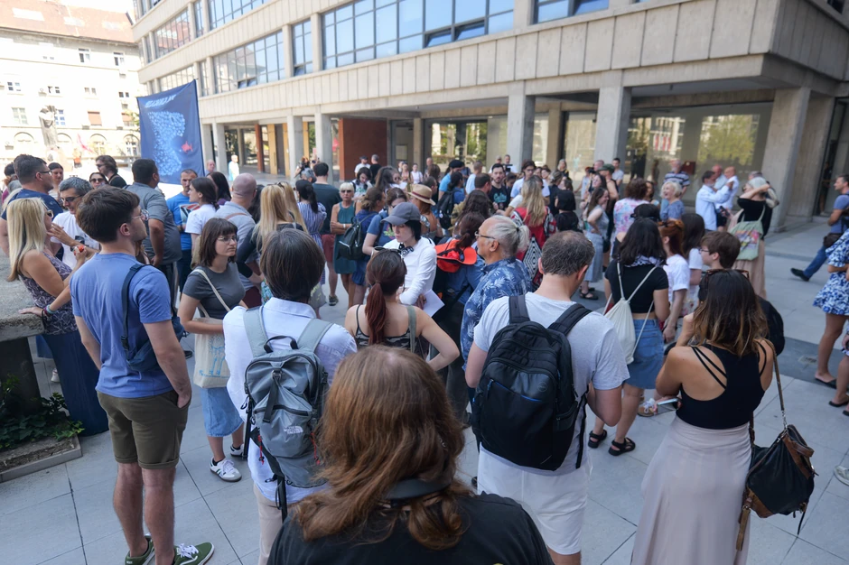 Protest ispred Palate pravde u Beogradu